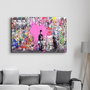 Wallity Pintura Decorativa de Vidrio Templado Multicolor 70 x 110 cm
